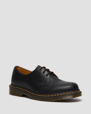 Dr Martens 1461 Smooth Læder Oxford Sko Dame Sort | DK 372TCE